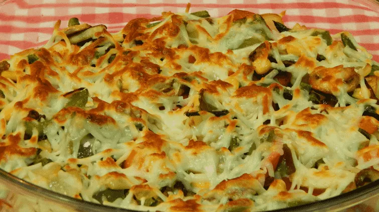 vegetables with bechamel